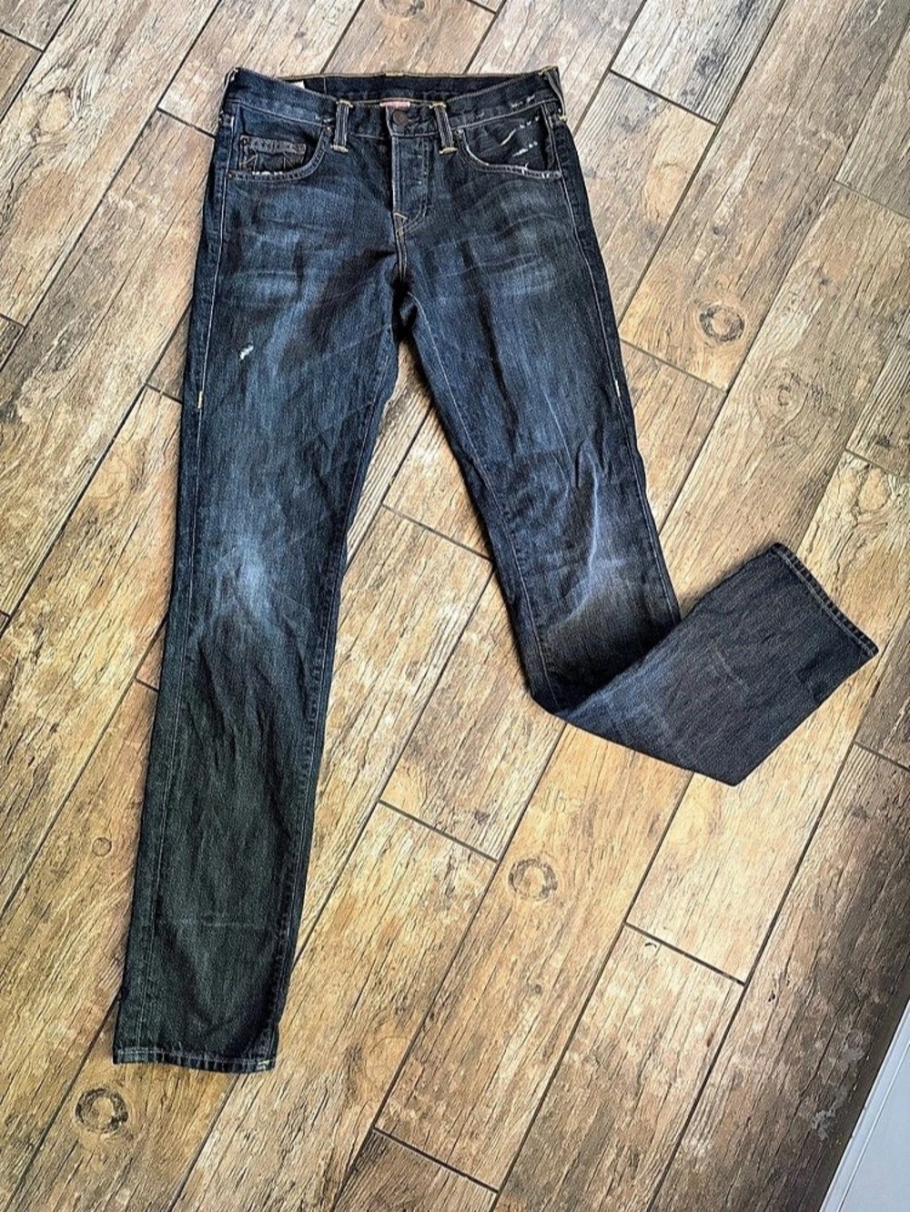 VTG True Religion Geno Slim Fit Jeans W28 L33 – Made in USA Dark Wash